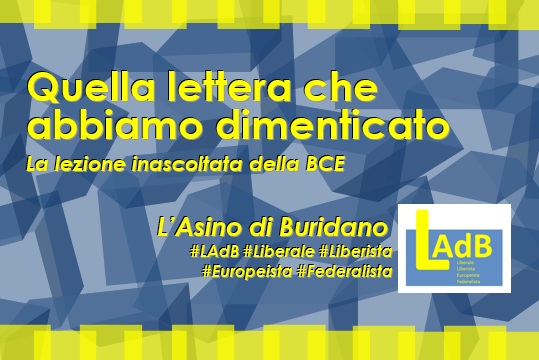 Quella lettera che abbiamo dimenticato