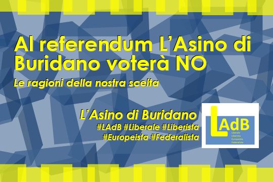 Al referendum LADB voterà NO